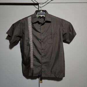 Haband mens retro button up shirt short sleve